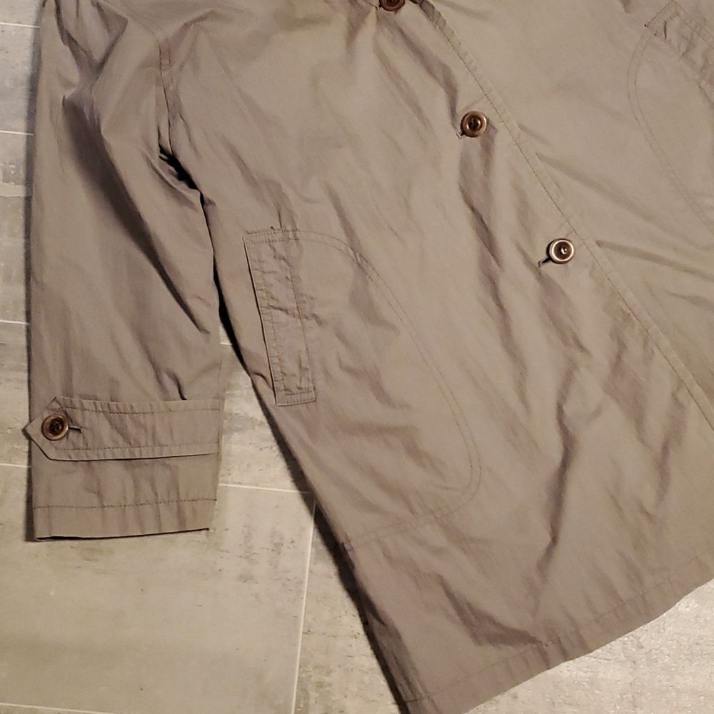 Vintage London Fog Taupe 3/4 Lined Trench Coat - Picture 3 of 12